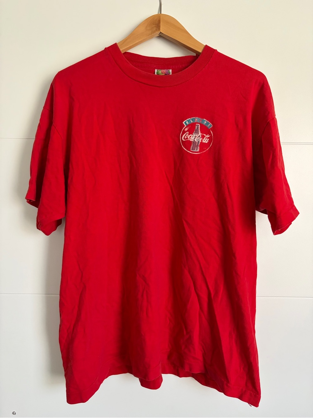 Vintage Coca Cola Fruit of the Loom Short Sleeve Crewneck T-Shirt